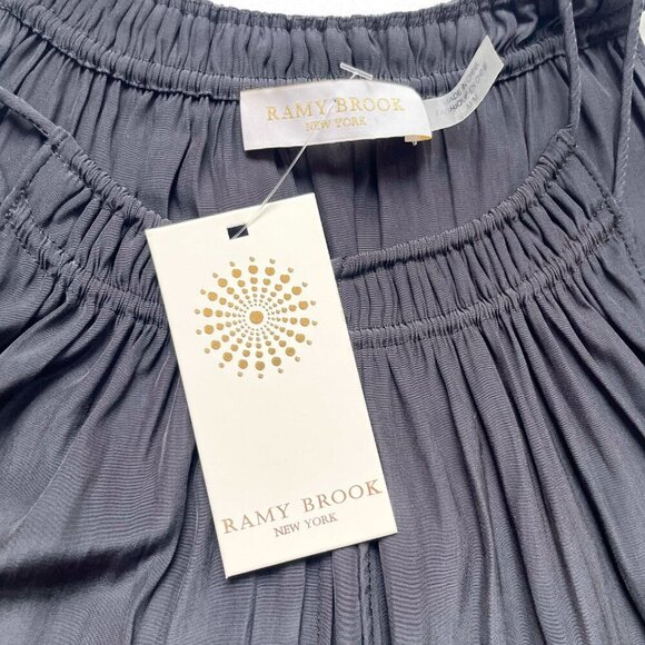 Ramy Brook Heidi Cold Shoulder Top Black Size Medium NEW NWT - Picture 4 of 9